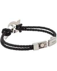 Ferragamo - Ferragamo Logo Engraved Intertwined Gancini Bracelet - Lyst