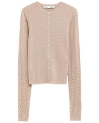 Acne Studios - Textured Knit Cardigan - Lyst