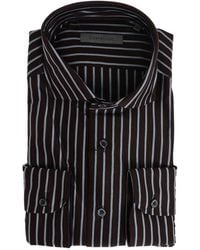 Corneliani - Striped French-Collar Shirt - Lyst