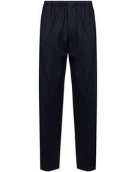 Lardini - Elasticated-Waistboard Pressed-Crease Trousers - Lyst