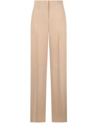 Alberta Ferretti - High-Waist Wide-Leg Palazzo Trousers - Lyst