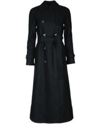 Harris Wharf London - Double-Breasted Trench Coat - Lyst