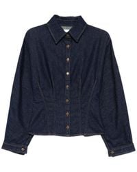 Agolde - Button Fastening Shirt With Point Collar - Lyst