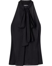 Tom Ford - Patterned Halterneck Top - Lyst