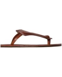 The Row - Helena Knotted Flip Flops - Lyst