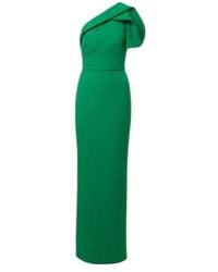 Safiyaa - One-Shoulder Crepe Gown - Lyst