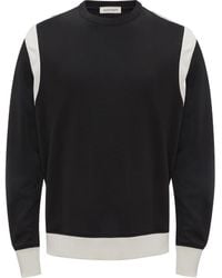 McQueen - Two-Tone Panelled Sweatshirt - Lyst