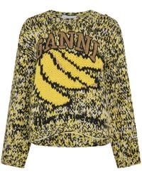 Ganni - Crew Neck Knitted Top - Lyst