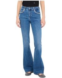 Liu Jo - High-Rise Flared Jeans - Lyst