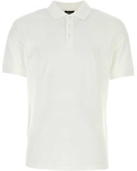 Giorgio Armani - Logo Embroidered Short-Sleeved Polo Shirt - Lyst