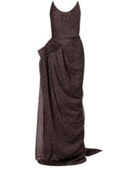Maticevski - Lexicon Draped Gathered Lame Gown - Lyst