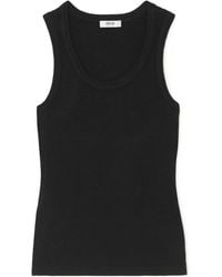 Agolde - Poppy Ribbed Knit Vest - Lyst