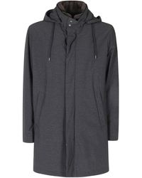 Herno - Long-Sleeved Hooded Coat - Lyst