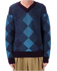 Dries Van Noten - Diamond Pattern Sweater - Lyst