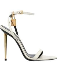 Tom Ford - Padlock Pointy Naked Sandals - Lyst