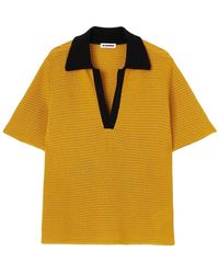 Jil Sander - Knitted Polo Shirt - Lyst