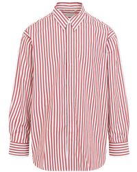 Ami Paris - Ami Oversized Striped Shirt - Lyst