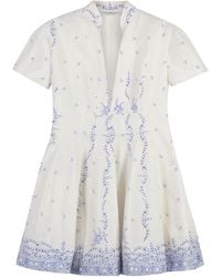 Philosophy Di Lorenzo Serafini - Short-Sleeved V-Neck Dress - Lyst