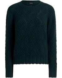 Etro - Perforated Pattern Cashmere Sweater - Lyst