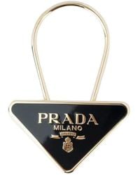 Prada - Logo Key Ring - Lyst