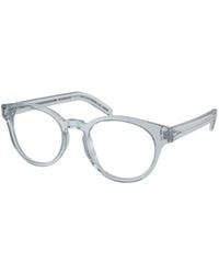 Prada - Eyewear Round Frame Glasses - Lyst