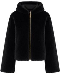 Liu Jo - Reversible Faux Fur Hooded Jacket - Lyst