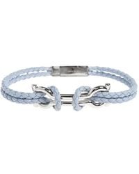 Ferragamo - Ferragamo Braided Double-Strap Bracelet - Lyst