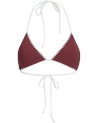 Brunello Cucinelli - Triangle-Cup Bikini Top - Lyst