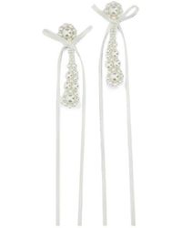 Simone Rocha - Victorian Bow-Detail Faux-Pearl Earrings - Lyst