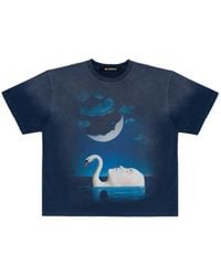 MISBHV - Graphic-Print Distressed T-Shirt - Lyst