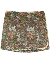 FARM Rio - Arabesque Jacquard Mini Skirt - Lyst