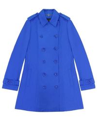 Armani Jeans - Double-Breasted Medium-Length Trench Coat - Lyst