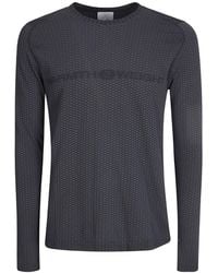 ROA - Striped Long-Sleeve Crewneck T-Shirt - Lyst