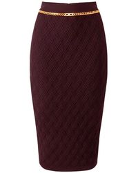 Elisabetta Franchi - Chain Linked Pencil Skirt - Lyst