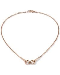 Gucci - Horsebit Diamond 18K Chain Necklace - Lyst