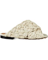 Bottega Veneta - Sleek Flat Mules - Lyst