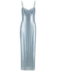 Rabanne - Chainmail Gathered Maxi Dress - Lyst