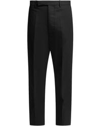 Rick Owens - Astaires Pressed-Crease Straight-Leg Trousers - Lyst