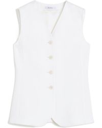Max Mara - Fornovo V-Neck Button-Up Gilet - Lyst