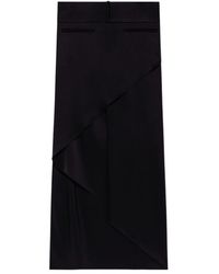 Courreges - Courrèges Infinity Satin Midi Skirt - Lyst