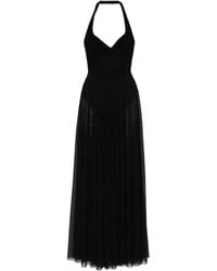Norma Kamali - Cayla Flared Sheer Detailed Dress - Lyst