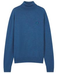 Maison Kitsuné - Fox Head Patch Wool Turtleneck Sweater - Lyst