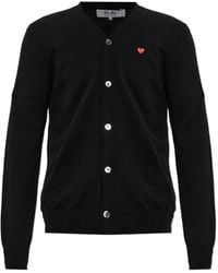COMME DES GARÇONS PLAY - Comme Des Garçons Play Heart Patch Cardigan - Lyst