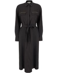Antonelli - Mykonos Belted Shirt Dress - Lyst