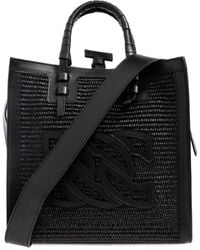 Casadei - Baurivage Woven Top Handle Bag - Lyst