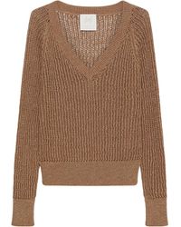 Marella - Cotton And Lurex Sweater - Lyst