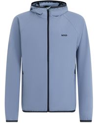 BOSS - Long-Sleeved Hooded Casual Jacket - Lyst