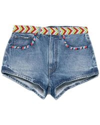 Alanui - Memories Of The Savannah Denim Shorts - Lyst