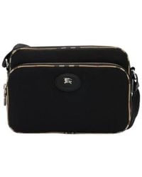 Burberry - Check Trim Crossbody Bag - Lyst