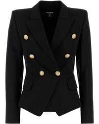 Balmain - Jackets Virgin Wool - Lyst
